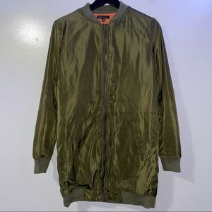 Kendall & Kylie Long Bomber Jacket